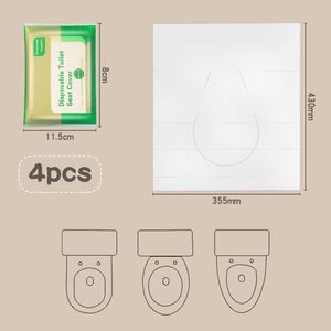 Fundas Desechables para Asientos de Inodoro, Resistentes al Agua y Aptas para Inodoros Portátiles, Material de Papel con Relieve Personalizado para Uso Doméstico - Product Image 2
