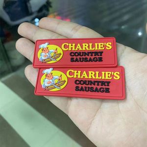 ไม่มีขั้นต่ำในการสั่งซื้อ แพทช์ PVC แบบนูน 3 มิติ พิมพ์ลายโลโก้ด้วยความร้อน แพทช์ PVC ใสแบบยึดติดด้วยความร้อน แพทช์ยางสำหรับเสื้อผ้า - Product Image 3