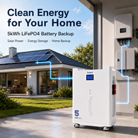 Batterie solaire LiFePO4 100Ah 5kWh, 15 unités en connexion parallèle, garantie 10 ans, 8000 cycles, directement de l'usine, pour appartement