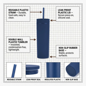 Gobelet isotherme en acrylique sans BPA avec logo personnalisé, <span class=keywords><strong>bouteille</strong></span> d'eau 450 ml, gobelets en plastique mats <span class=keywords><strong>de</strong></span> couleur unie, vente en gros - Product Image 3