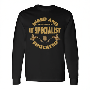 T-shirt à manches longues Inked And Educated It Specialist - Product Image 2