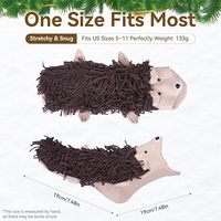 Chaussettes hérisson 3D à picots pour cadeau mignon pour les amoureux des animaux, unisexe, pour enfants et adultes, vente en gros, jouet en peluche tricoté sur mesure, directement de la fabrique