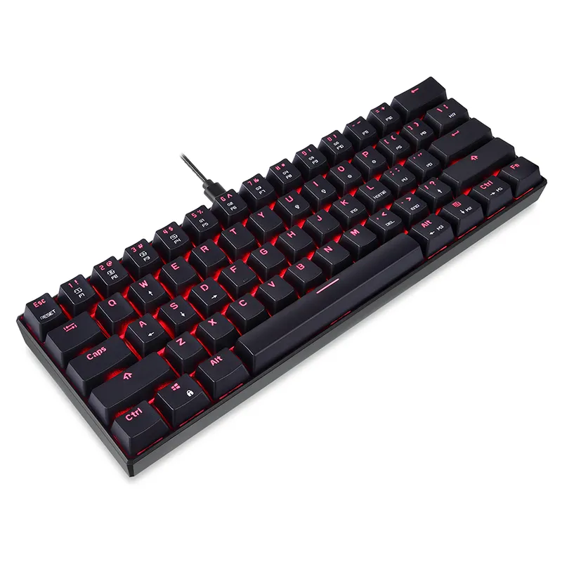 Hot Selling tragbare mechanische RGB hintergrund beleuchtete mechanische Gaming-Computer kabel gebundene USB-Tastatur