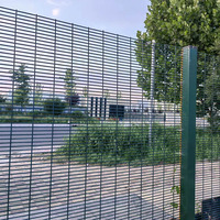 Buiten anti-UV 358 anti-klim beveiligingsgaashekwerk poedercoating paneel voor waterzuiveringsinstallatie