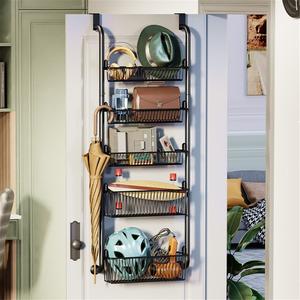 Gancho de pared sin perforaciones de aleación de zinc para sala de estar, cesta colgante, estante de almacenamiento para juguetes, ropa, papelería y paraguas - Product Image 4