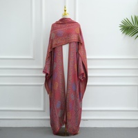 Cadeau de l'Aïd Ramadan, ensemble deux pièces pour femmes musulmanes, robe longue en cachemire doux et viscose, écharpe, vêtements de prière islamiques