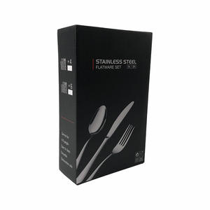 Juego de cubiertos de acero inoxidable de 16/24 piezas, duradero, en caja de regalo para regalos navideños - Product Image 4