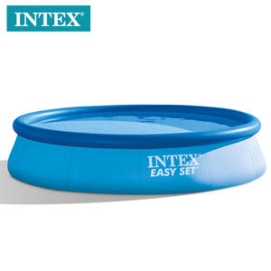 <span class=keywords><strong>Piscina</strong></span> Inflable <span class=keywords><strong>Redonda</strong></span> Azul <span class=keywords><strong>INTEX</strong></span> 28130 de 366*76CM para Familias, <span class=keywords><strong>Piscina</strong></span> Elevada de PVC - Product Image 1