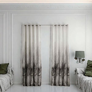 Nouveau rideau occultant <span class=keywords><strong>Zucchi</strong></span> prêt à expédier, imprimé gaufré, pour salon, vente en gros USA Europe, panneau 100% polyester ignifuge - Product Image 2