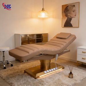 Xinman Lit <span class=keywords><strong>de</strong></span> beauté électrique à prix abordable, sans plomberie, pour spa <span class=keywords><strong>de</strong></span> tête et soins des pieds coréens, avec fonction <span class=keywords><strong>chauffante</strong></span>, doré - Product Image 3