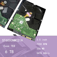 Disque dur interne d'entreprise ST6000NM021A 6 To 3,5 pouces 7200 tr/min SATA 6 Gbit/s 256 Mo de cache pour serveur et stockage de centre de données - Nouveau