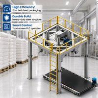 ±0,1-0,2% Genauigkeit Automatische Big-Bag-Abfüllmaschine mit Bandzuführung, pneumatischem Sackklemmsystem und Wiegesystem für Schüttgüter