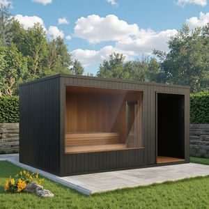 Индивидуальная карбонизированная деревянная вилла на заднем дворе, открытая сауна, душевая гостиная, беседка, 1-10 человек с холодной/гидромассажной ванной - Product Image 4