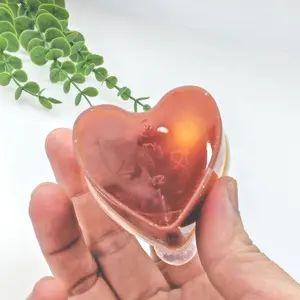 Бесплатный образец, маленькая пластиковая чашка для соуса бэнто 1,5 унции в форме сердца