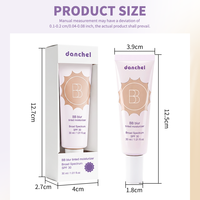 Crème BB SPF 30, marque privée, fond de teint liquide mat longue tenue 12H, couvrance totale, imperméable, sérum éclaircissant, fond de teint BB