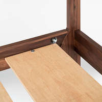 Modernes Design Kingsize-Bettgestell aus massivem Eichen- und Kiefernholz mit Schubladen, hochwertiges Schlafzimmermöbel für den Heimgebrauch.