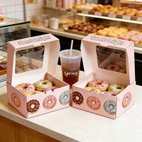 Fournisseurs de Boîtes à Donuts Personnalisées Vente en Gros de Mini Boîtes à Pâtisseries à Cupcakes Emballées en Papier avec Logo Imprimé Personnalisé