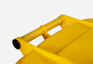 50L <span class=keywords><strong>Giallo</strong></span> Mediche di Plastica <span class=keywords><strong>Bidone</strong></span> Della Spazzatura Con Ruote - Product Image 3