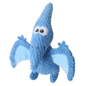 High Quality Wholesale Pet Dog Chew Toys Cartoon Stuffed <b>Dinosaur</b> Pterosaur Durable Interactive Pet Dog Plush Squeaky Toys - Product Image 4