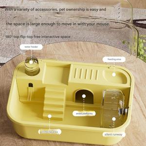 Vassoio in Plastica per Animali Domestici a Due Piani di Lusso in Acrilico Ecologico con Lucernario, Vendita Calda - Product Image 2