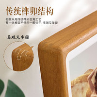Bingkai Foto Kayu Walnut & Jati Solid Ramah Lingkungan Dapat Disesuaikan Cetak Dekorasi Rumah Dinding/Meja Grosir