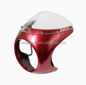 Parabrisas Personalizado Estilo Cafe Racer para Harley Davidson Touring Dyna Chopper Bobber, Nuevo <span class=keywords><strong>Faro</strong></span> Delantero para Motocicleta - Product Image 2