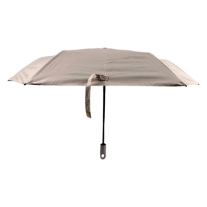 Parapluie de voyage ultra-léger, pliable en trois sections, classique, à six baleines, entièrement automatique, avec revêtement noir anti-UV, idéal pour les cadeaux d'affaires - Product Image 1