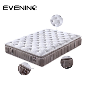 Deluxe sleepwell king size pillow top pocket spring rolled up mattress