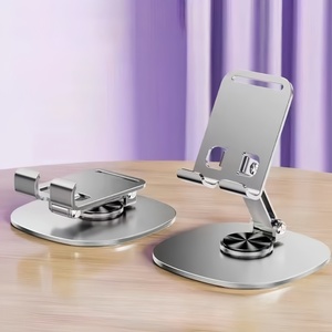Supporto per Telefono da Scrivania in Metallo MQ 360 °   Supporto Girevole Pieghevole Regolabile Creativo Universale per Dispositivi Mobili da Scrivania - Product Image 3