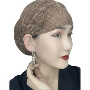 YASEEN Well-Designed Women's Mesh <b>Headband</b> Turban Hat Fashionable Muslim Headscarf Breathable Eco-Friendly Suitable for All - Product Image 5