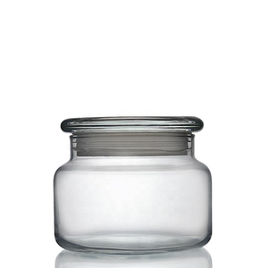 Tarro de vidrio sellado con tapa de cristal, cilíndrico, transparente, con tapa tipo <span class=keywords><strong>hongo</strong></span>, para almacenamiento de té de mandarina, en stock. - Product Image 2
