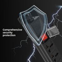 PDU pour armoire électrique, installation verticale, 24568 positions, interrupteur universel à trou, 10A16A 250V, panneau de câblage industriel ET-LDM-PDU-10A