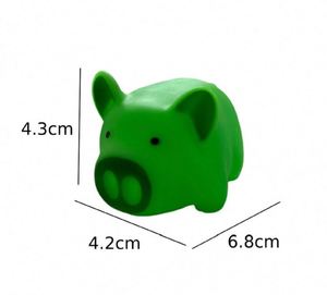 Juguete Antiestrés de Plástico Personalizado al por Mayor, Regalo para el Baño y Juegos Acuáticos, Diseño de Cerdito Divertido - Product Image 1