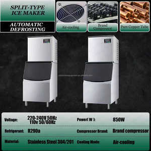 Máquina para hacer hielo de 200 kg, máquina automática para hacer hielo, máquina comercial para hacer bloques de hielo, máquina para hacer cubitos de hielo, adecuada para hoteles, bares y casas de té. - Product Image 3