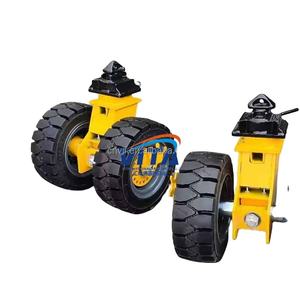 Contenedor marítimo de 40 pies para transporte de carga pesada o voluminosa con ruedas de caucho PU. - Product Image 1