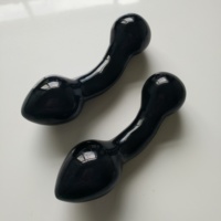 Dildo de Cristal de Obsidiana Grande para Masaje Yoni, Tapones Anales de Cristal, Varita