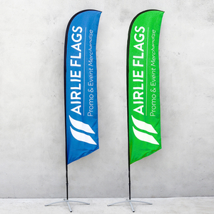 Factory Wholesale Custom Logo Feather Teardrop Banner <strong>Flags</strong> Outdoor Advertising Flying Beach <strong>Flag</strong> <strong>with</strong> Pole <strong>Base</strong> Water Bag - Product Image 2