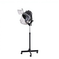 Sèche-cheveux professionnel sur pied pour salon, 1000W, double tension, vent puissant, capot ouvert, minuterie, pour coiffure bouclée