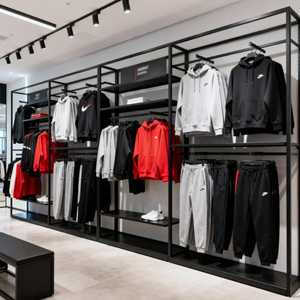Espositore da banco autoportante in metallo moderno e personalizzato per <span class=keywords><strong>negozi</strong></span> di <span class=keywords><strong>abbigliamento</strong></span> <span class=keywords><strong>sportivo</strong></span> e di design - Produzione Dy Factory - Product Image 1
