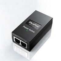 Adaptador Inyector PoE PlusPoE de 30W, 48V, Compatible con IEEE 802.3af/at, Adaptador de Alimentación por Ethernet para Cámara IP