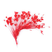 Coloré fait à la main 25-30 cm plumes de dinde fleur chapeau plumes décoratives pour artisanat cheveux accessoire fête spectacle danse décoration