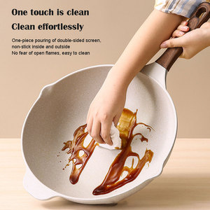 Ustensiles <span class=keywords><strong>de</strong></span> cuisine antiadhésifs écologiques en fonte d'aluminium, casseroles, poêles, couvercles en verre, design minimaliste, base multicouche, CE - Product Image 4