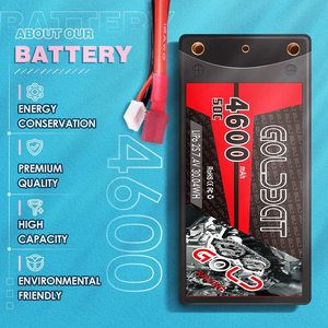แบตเตอรี่ลิเธียม GOLDBAT คุณภาพสูง แบบชาร์จได้ 4600mAh 50C 7.4V 2S  แบบกล่องแข็ง สำหรับรถบังคับวิทยุ ของเล่น แบตเตอรี่แพ็ค - Product Image 4