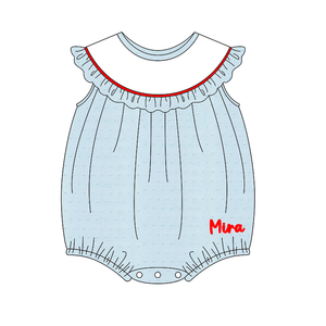 Toddler Baby Girls Swiss Dot Bubble Romper Summer Dress Set Ruffle Trim Sleeveless Sunsuit Boutique Children Clothing Outfits - Product Image 2