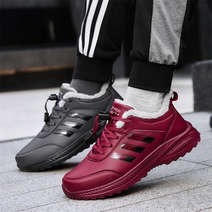 Chaussures de marche pour femmes en cuir synthétique pour l'hiver, semelle extérieure en caoutchouc, semelle intermédiaire en EVA, imperméables, antidérapantes, confortables, chaussures de voyage - Product Image 4