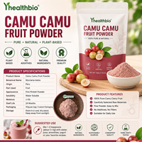Poudre de fruit de Camu Camu de qualité alimentaire, riche en vitamine C, extrait pur de Camu Camu, poudre de Camu Camu en vrac