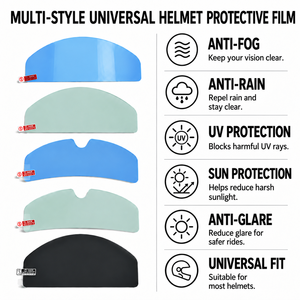Pellicola Antiappannamento per Casco con Trattamento Idrofobico Senza Residui e Design Curvo per Migliorare la Chiarezza della Visiera Durante i Pendolarismi Quotidiani e i Lunghi Viaggi - Product Image 2
