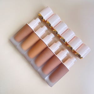 Base de Maquillaje al por Mayor, Base Líquida de 8 Colores, Base de Maquillaje en Envase de Vidrio de Lujo, Tonos Claros y Oscuros - Product Image 4
