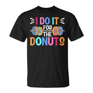 T-shirt sans manches pour les amateurs d'entraînement en salle de sport, avec motif de donut et haltères - Product Image 2