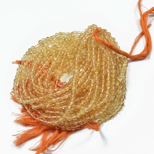 หินซิทรีนธรรมชาติสีเหลืองลูกปัดอัญมณีทรงกลมเรียบจากร้านค้าผู้ผลิตออนไลน์ในราคาโรงงาน - Product Image 2